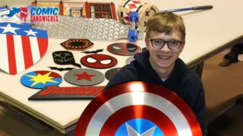 Interview with Grayson Burgess, Founder and Designer of Comic Sandwiches, about Replicas of Superhero Gadgets and Props