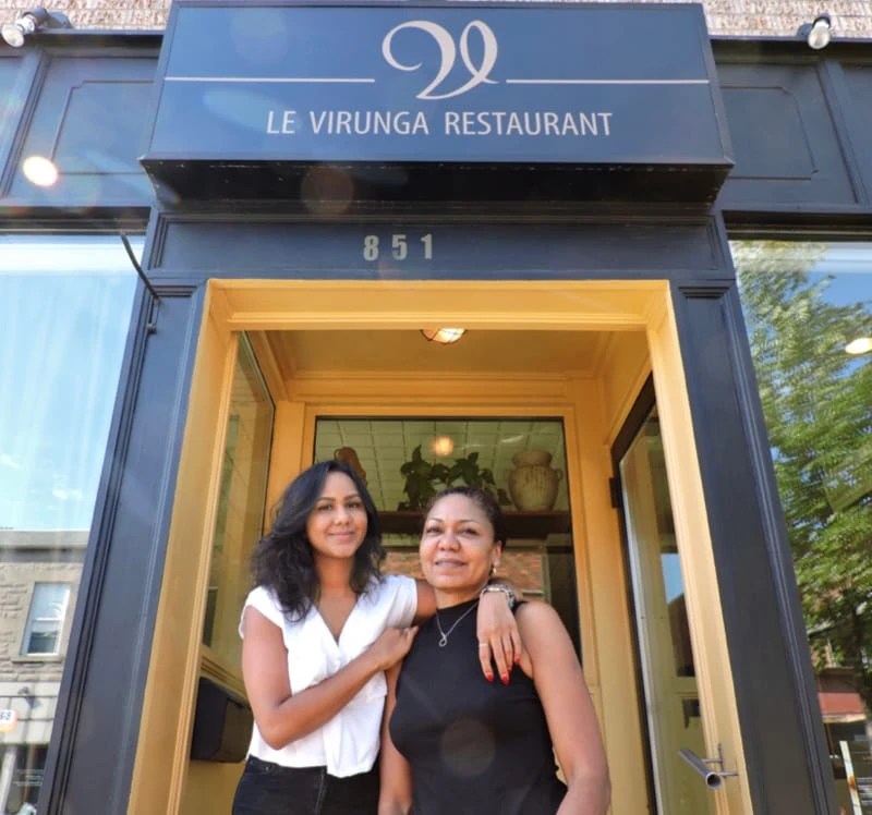 Le Virunga Restaurant - Zoya de Frias Lakhany and Maria-José de Frias